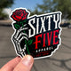 Skeleton Rose Sticker